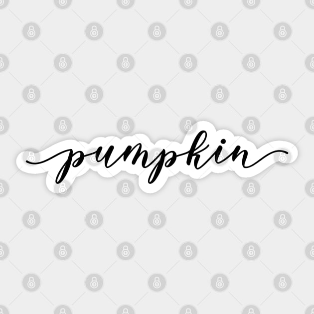 Pumpkin - Family Sticker by Textee Store